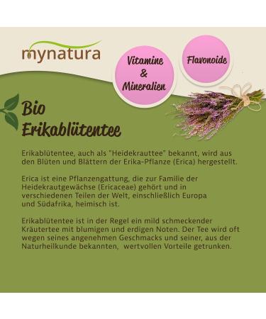 Mynatura Organic Erikabl tentee 300 g I Tee I Erikabl te I Natural product I Raw food I Heather I Vegan I Bath flowers I DE KO044 I 300 g bag 300 g - Buy Online on GoSupps.com