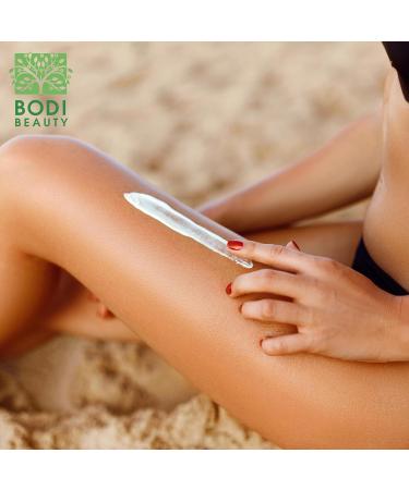 BODI BEAUTY Sunscreen SPF with Coenzyme Q10 Vitamin A Vitamin D Panthenol Tahitian Monoi Oil Cocoa Butter & Shea Butter Body Care SPF Skincare 150ml (SPF 50 150ml) - Buy Online on GoSupps.com