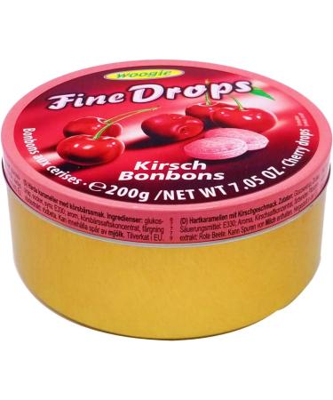 Woogie Fine Drops Hard Candy Tin - Assorted Candy Pack - Lemon & Orange Raspberry and Cherry Flavours - Pack of 3 Fruit Candy Tin Cans (550 gr) - Buy Online on GoSupps.com