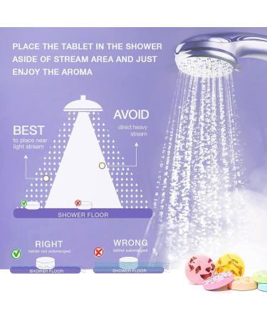 6-Piece Essential Oil Shower Steamers & Tea Candle Bath Bombs Set for Women | Pure Essential Oils | Home Spa Gift | Mother's Day Idea - Buy Online on GoSupps.com