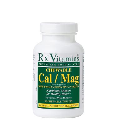Rx Vitamins Chewable Calcium/Magnesium Tablets 90 Count