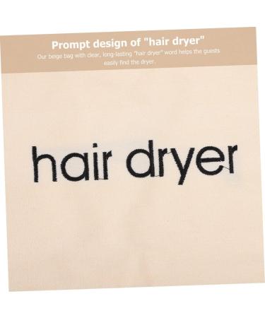 WOONEKY 4pcs Hair Dryer Storage Bag Hair Dryer Holders Travel Hair Dryer Bag Cosmetics Bag Hair Bag Fabric 33x30cm Beige - Buy Online on GoSupps.com
