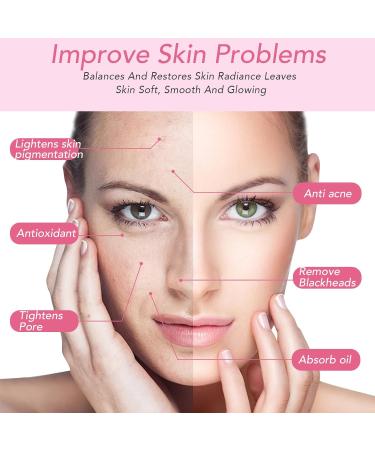Rose Clay Mask - Mud Mask for Pore Clearing - Face Masks Skincare for Women - Mud Face Mask for Deep Cleansing Refining Pores - Reduce Acne & Dark Spots - Buy Online on GoSupps.com