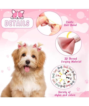 Janinka 32 Pcs Dog Hair Bows for Small Dogs - Grooming Girl Plaid Bowknot Pet Hair Accessories - Buy Online on GoSupps.com