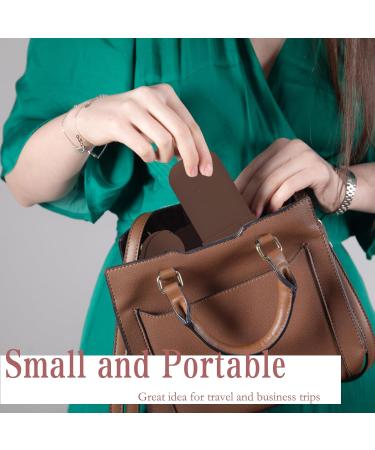 Travel Essentials Makeup Bag Set - Silicone Brush Storage & Beauty Blender Case - Easy to Clean Soft & Portable (Brown) - Buy Online on GoSupps.com