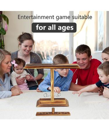 Handmade Wood Ring Toss Game Set with Shot Ladder Bundle - Fun Outdoor and Indoor Interactive Game for Adults - Buy Online on GoSupps.com