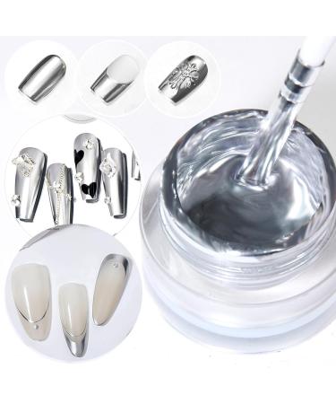 U-Shinein Sliver Painting Gel Update Painting Gel Strong Reflection Nail Gel Nail Art Paint Metallic Painting Nail Gel Mirror Effect Premium Salon Nail 8ml - Buy Online on GoSupps.com