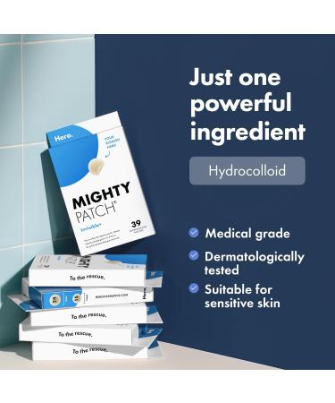 Hero Cosmetics Mighty Patch Invisible+ Daytime Acne Treatment - 39 Hydrocolloid Patches - Buy Online on GoSupps.com