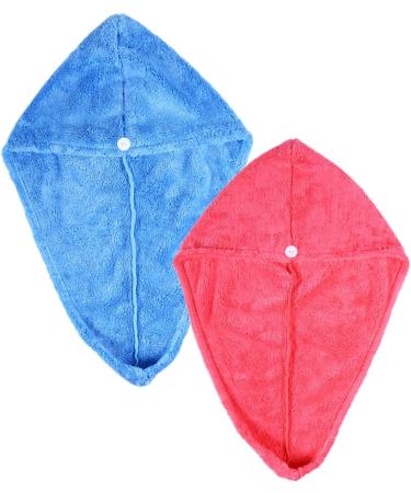 FOMIYES 2pcs Large Shower Cap Hair Shower Cap Hair Drying Turban Hair Drying Wrap Hair Dry Wrap Hair Dry Turban Hair Dye Towel M As Shown - Buy Online on GoSupps.com