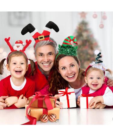 Frcolor 6 Pack Christmas Hair Ties - Santa & Reindeer Headgear for Holiday Parties & Photos - Buy Online on GoSupps.com