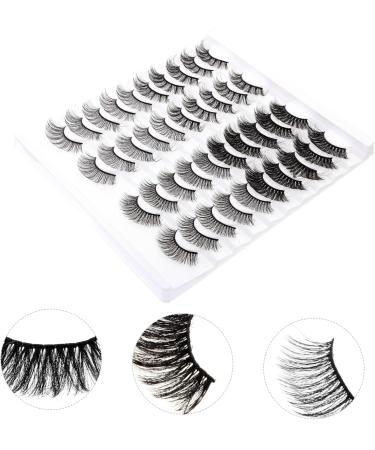 20 Pairs fluffy cross Makeup Tools dense slim cosmetic Adhesive fan eyelash kit artificial eyelashes Cosmetic bag eyes 3d volume lengthen g200 Assorted natural fake lashes - Buy Online on GoSupps.com