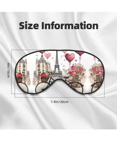SSIMOO Love Paris Tower Eye Mask - Soft Sleep Mask for Travel & Relaxation | Breathable Coffee Wine Perfume Design - Buy Online on GoSupps.com