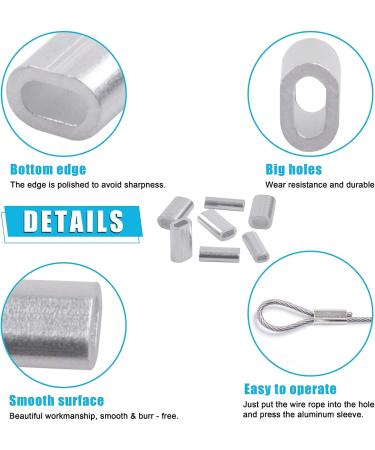 JSHANMEI Single Barrel Crimp Sleeves Aluminum Connector Kit 420PCS - Leader Rigging Fishing Line Tube Sleeves - Buy Online on GoSupps.com