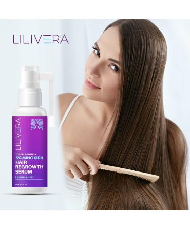 5% Minoxidil Hair Growth Spray for Women and Men - Regrowth Treatment Serum - 60mL - Buy Online on GoSupps.com