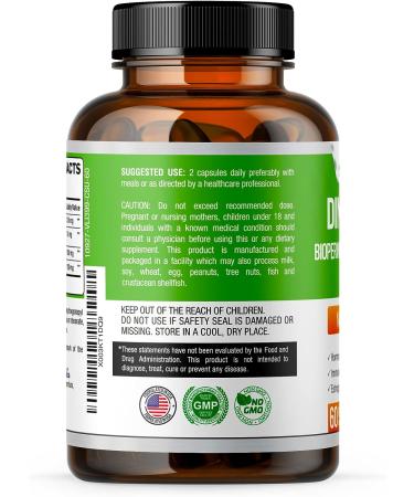 Organica DIM Supplement 300mg for Hormone Balance in Men and Women - With BioPerine, Broccoli, Calcium D Glucarate - Menopause, PMS Relief, Estrogen Balance, PCOS - Vegan & Non-GMO - Buy Online on GoSupps.com