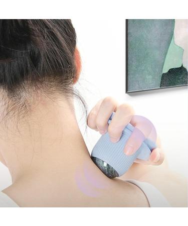 Massage Rollerball Manual Muscle Massage Device for Neck & Shoulder Relief | Reduce Fatigue & Promote Relaxation (Blue) - Buy Online on GoSupps.com