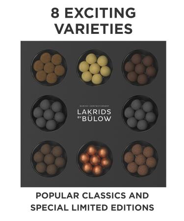 Lakrids by B low Selection Box 350g - Danish Gourmet Licorice Praline Gift - Soft Chocolate-Covered Lakritz Balls - Buy Online on GoSupps.com