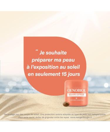 OENOBIOL - Food Supplements - Accelerated Solar Preparation - Solar Express - 1 Month Program - 2 Boxes of 15 Capsules - Buy Online on GoSupps.com