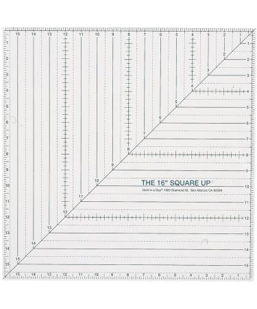 Quilt In A Day 16-Inch by 16-Inch Square Up Ruler
