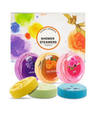 Zomira Shower Steamers Aromatherapy  6 Pcs Shower Bombs with Natural Essential Oil  Stress Relief and Relaxation Shower Tablets for Home SPA  Mothers Day Birthday Self Care Gifts for Women  Mom  Men 6Pcs