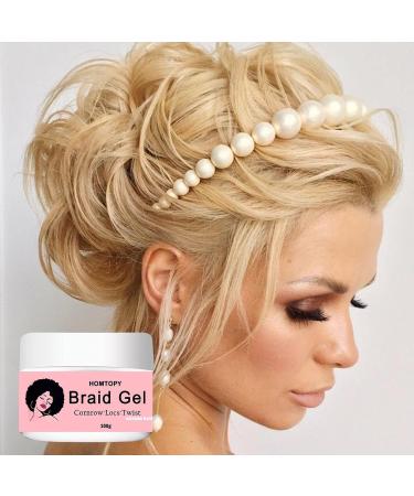 Braid Gel - Edge Braid Balm Lock Gel Tames and Smooths Frizz Strong Hold Hair Gel for All-Day Locks Edge Braid and Twist Styling Hondony - Buy Online on GoSupps.com