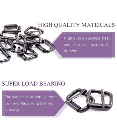 Swpeet 60Pcs Heavy Duty 3/4 Inch - 20mm Gun-Black Multi-Purpose Metal Roller Buckles Metal Rings for Belts Hardware Bags Ring Hand DIY Accessories Keychains Belts and Dog Leash (Gun-Black  3/4 Inch) Gun-black 3/4 Inch - Buy Online on GoSupps.com