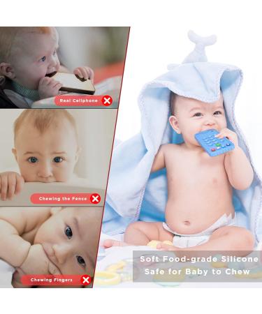 JIECH Remote and Phone Teether Toys for Babies | Safe & Soothing Teething Relief - Buy Online on GoSupps.com
