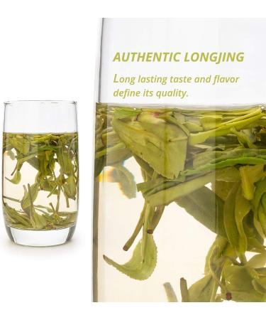 Oriarm 2023 Xihu Longjing Green Tea Loose Leaf 250g - Ecologically Grown Chinese Dragon Well Tea - Spring Dragonwell Tea Leaves in Resealable Bag - Buy Online on GoSupps.com