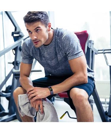 Ouwegaga Compatible with Fitbit Charge 5 Bands 6 Pack Large - Soft Waterproof Sport Bands for Fitbit Charge 5 Advanced Fitness Tracker - Black/Navy Blue/Purple/Gray/White/Pink - Buy Online on GoSupps.com