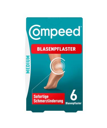 Compeed Blister Plaster Medium - Hydrocolloid plasters against blisters on the heels pack of 6 6 Medium - Buy Online on GoSupps.com