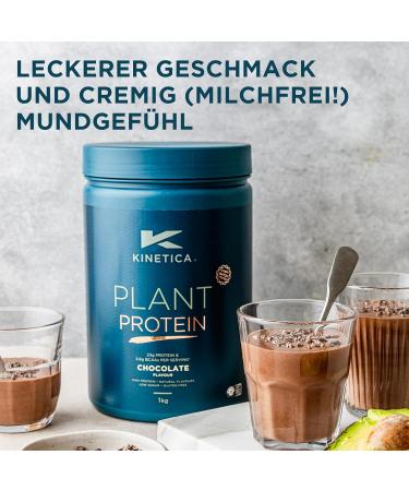 Kinetica Plant Protein 1kg Vegan 23g Protein Per Serving 33 Servings. (Chocolate) - Buy Online on GoSupps.com