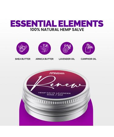 PIPWellness Natural Hemp Extract Salve | Hemp Organic Shea Butter & Soothing Botanicals | Moisturizes Heals Dry Skin Relieves Pain & Discomfort (Pack 3) - Buy Online on GoSupps.com