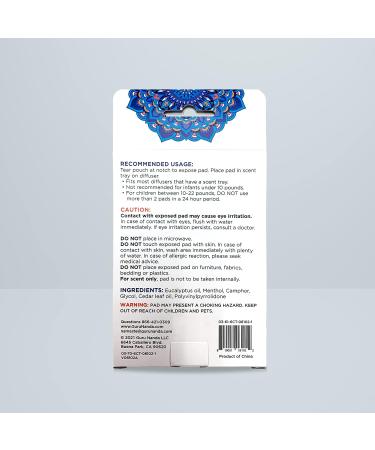 GuruNanda Waterless Vaporizer Pads with Eucalyptus & Cedar Leaf Essential Oils - 18 Reusable Pads for Congestion Relief in Kids and Adults - Buy Online on GoSupps.com