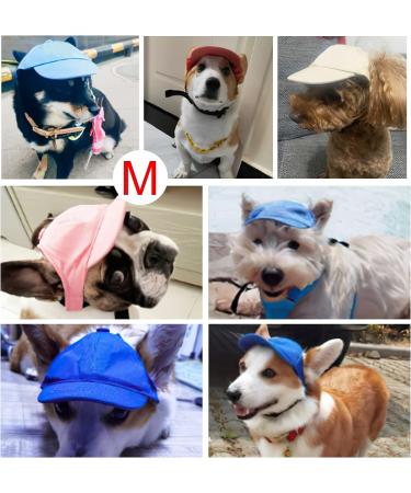 Yikeyo Small White Dog Sun Hat with Ear Holes - Pet Puppy Baseball Cap for Summer Visor Caps - Buy Online on GoSupps.com