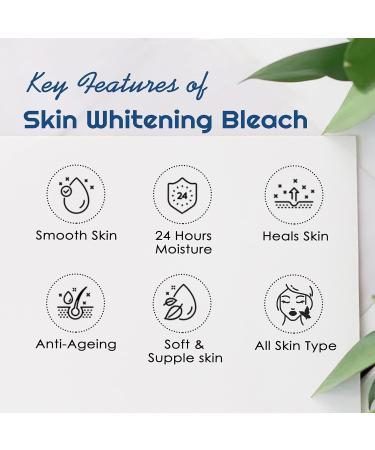 Nutriglow Advanced Organics Cream Bleach Kit for Facial Hair - Safe Gentle Formula | 700 gm - International Shipping Available - Buy Online on GoSupps.com