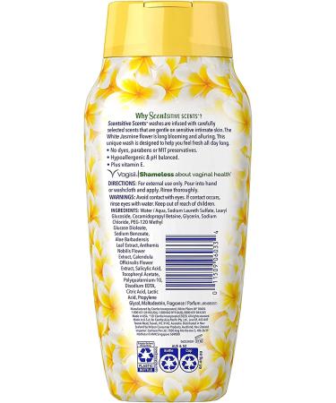 Vagisil Scentsitive Scents White Jasmine Feminine Wash for Women - Gynecologist Tested - 12oz, Pack of 3 - Buy Online on GoSupps.com