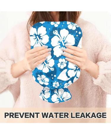 Buy Naanle Blue Hawaii Flowers Hot Water Bottle - 2L for Pain Relief & Heat Therapy | Large Transparent Design - Buy Online on GoSupps.com