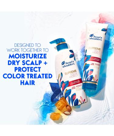 Head & Shoulders Supreme Color Protect Dandruff Shampoo & Conditioner with Argan Oil and Manuka Honey - 11.8oz & 9.4oz - Buy Online on GoSupps.com