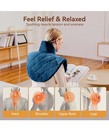 Haimmy 3lb Electric Heating Pad for Neck and Shoulders Pain Relief - 16x20 RoyalBlue-L - Buy Online on GoSupps.com