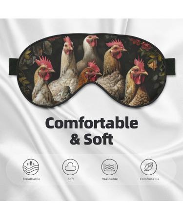 SSIMOO Adjustable Chickens Sleep Mask - Breathable Fashionable Eye Mask for Comfortable Sleep - International Shipping - Buy Online on GoSupps.com