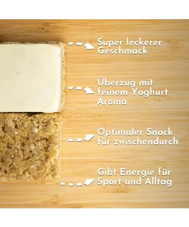 Buy Foodtastic Power Cake Yoghurt (10 x 120g) | Delicious Handmade Oat Flapjack Energy Bars | Juicy & Healthy Snack for International Shipping - Buy Online on GoSupps.com