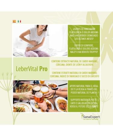 SanaExpert LeberVital Pro - Herbal Dietary Supplement with Milk Thistle Turmeric & Artichoke for Liver Health | International Shipping Available - Buy Online on GoSupps.com