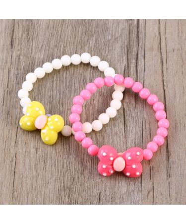 Upkoch 12-Pack Colorful Arm Loop Baby Girl Bracelets - Candy-Colored Party Jewelry & Cartoon Toys for Kids - Buy Online on GoSupps.com