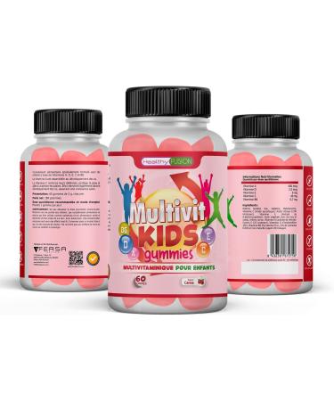 Multivitamin Complex for Children | Strengthens and Protects Defenses | Brings Energy and Wellness | Promotes Correct and Healthy Growth | Sugar Free Gums Cherry Flavor 60U - Buy Online on GoSupps.com