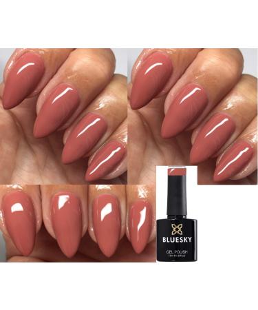 Bluesky Nail Gel Polish TERRACOTTA CONTOUR LIGHT TERRACOTTA COLOR Spring Summer QXG325 UV LED Soak Off