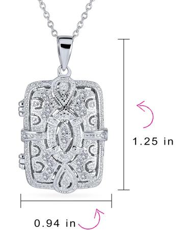 Personalized Victorian Style Perfume Diffuser Necklace - 14K Gold Plated .925 Sterling Silver Locket Pendant for Women - Buy Online on GoSupps.com