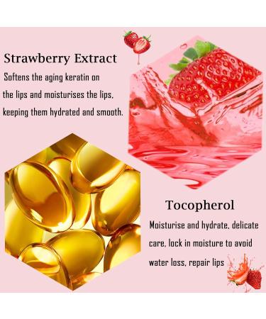 Lip Mask Lip Sleeping Mask Overnight Strawberry Lip Masks Skincare Lip Oil Lip Moisturiser for Dry Chapped Peeling Cracked Lips Fades Lip Lines Lip Balm Locks In Moisture Lip Care - Buy Online on GoSupps.com