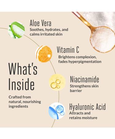 Buy Vitamin C Face Serum - Natural Anti-Aging & Dark Spot Remover with 10% Vitamin C Aloe & Hyaluronic Acid | Soothing Skin Care for Even Tone (1 fl oz - Buy Online on GoSupps.com