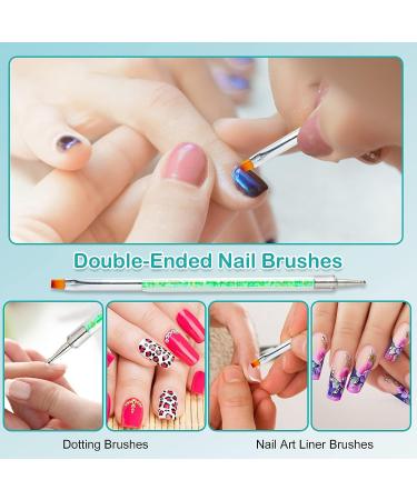 5600 PCS Nail Art Pearls Flatback Pearls - Gold, Silver, Beige, White - Nail Gems with Brushes, Pencil, Tweezer - For Nail Art, Makeup, Crafts - Buy Online on GoSupps.com