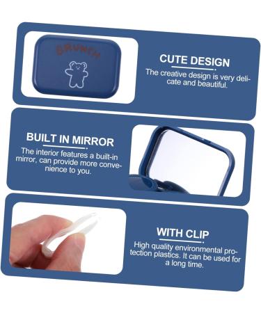 Mikikit Travel Makeup & Glasses Case Set - 3 Sets of 4-Piece Color Care Boxes - Durable Blue Etui Holder - Perfect for International Shipping - 6.5x4.5x2 cm - Buy Online on GoSupps.com